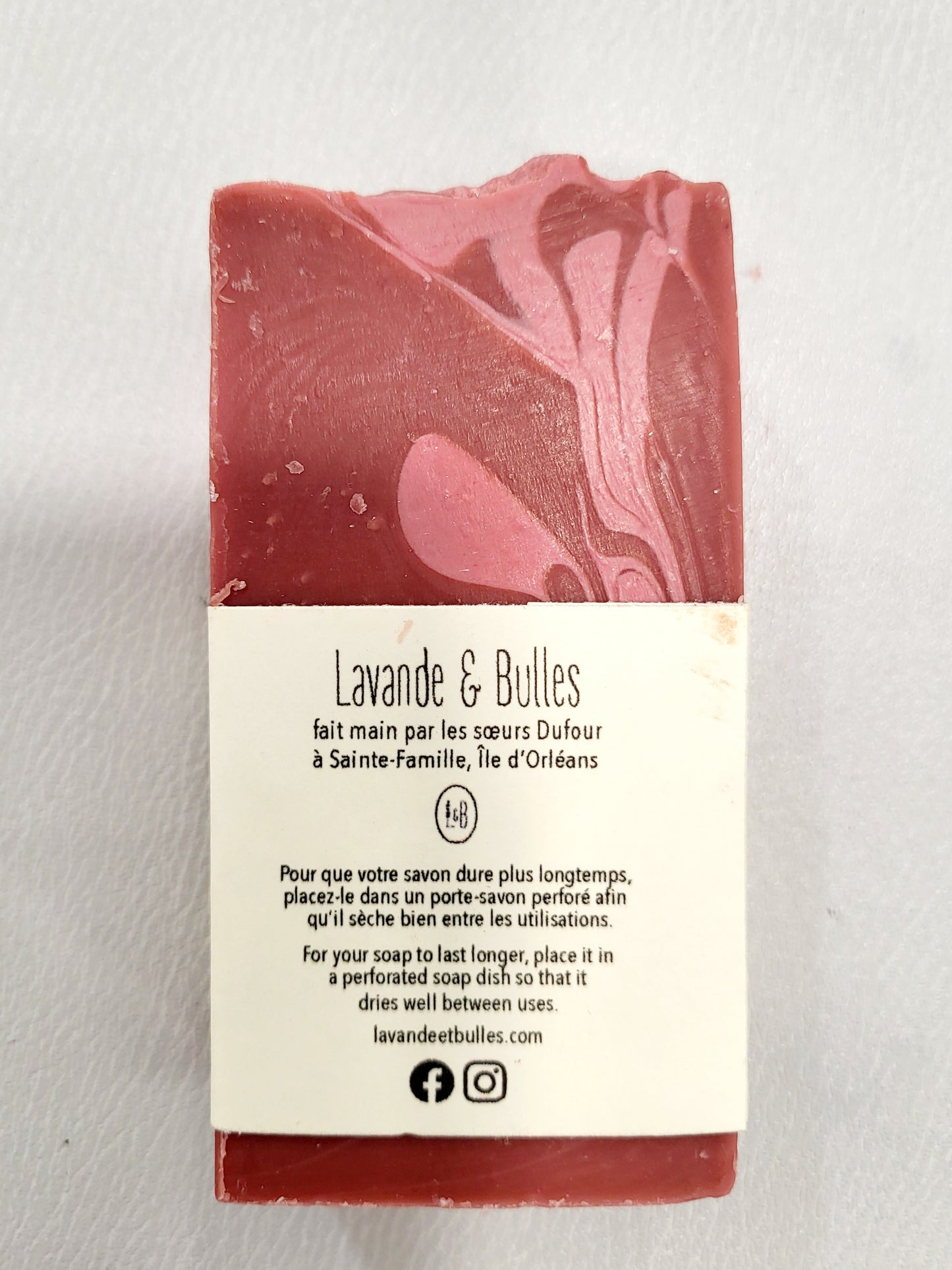 Savon "Lever son verre" vin rouge