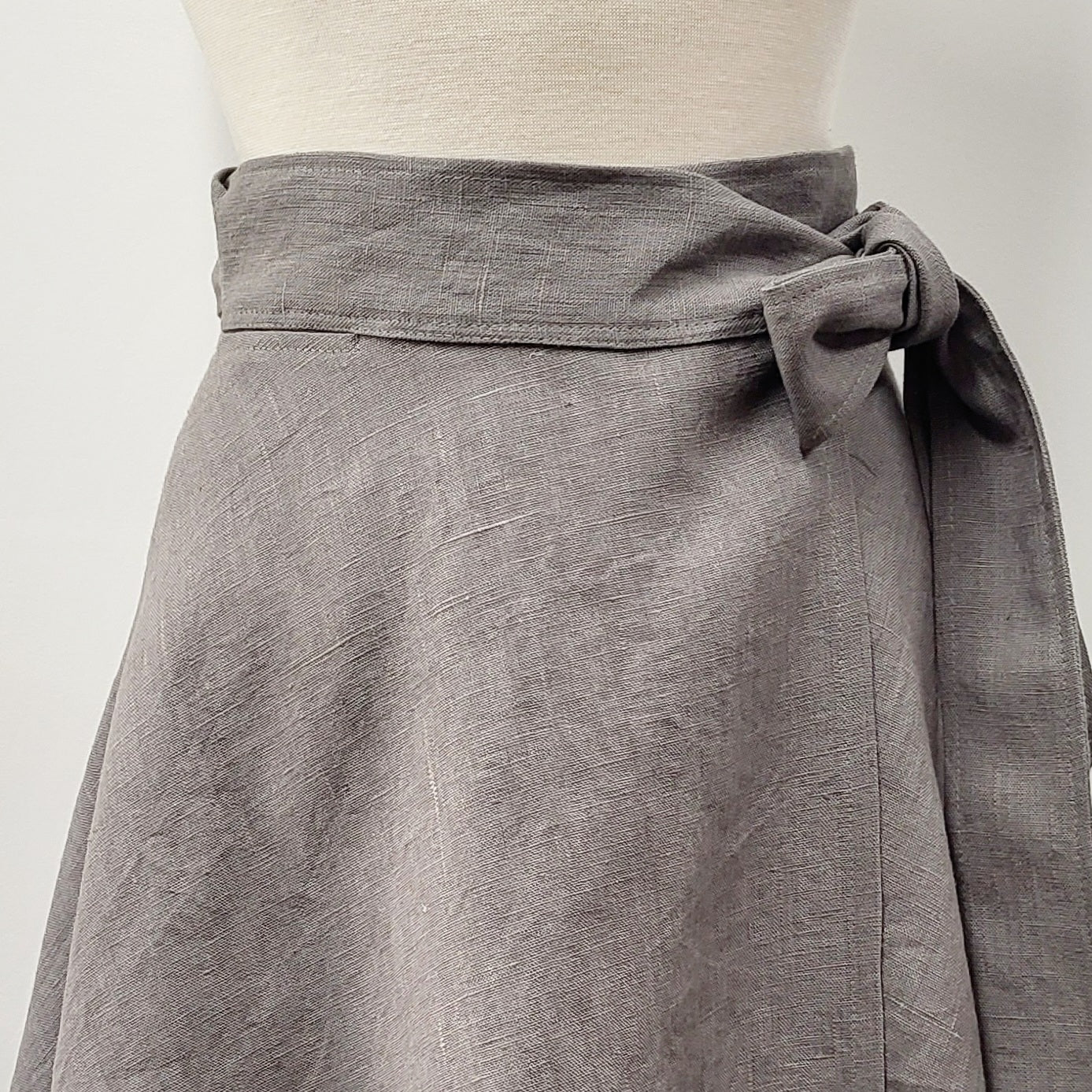 Linen wrap skirt, choice of 3 colors