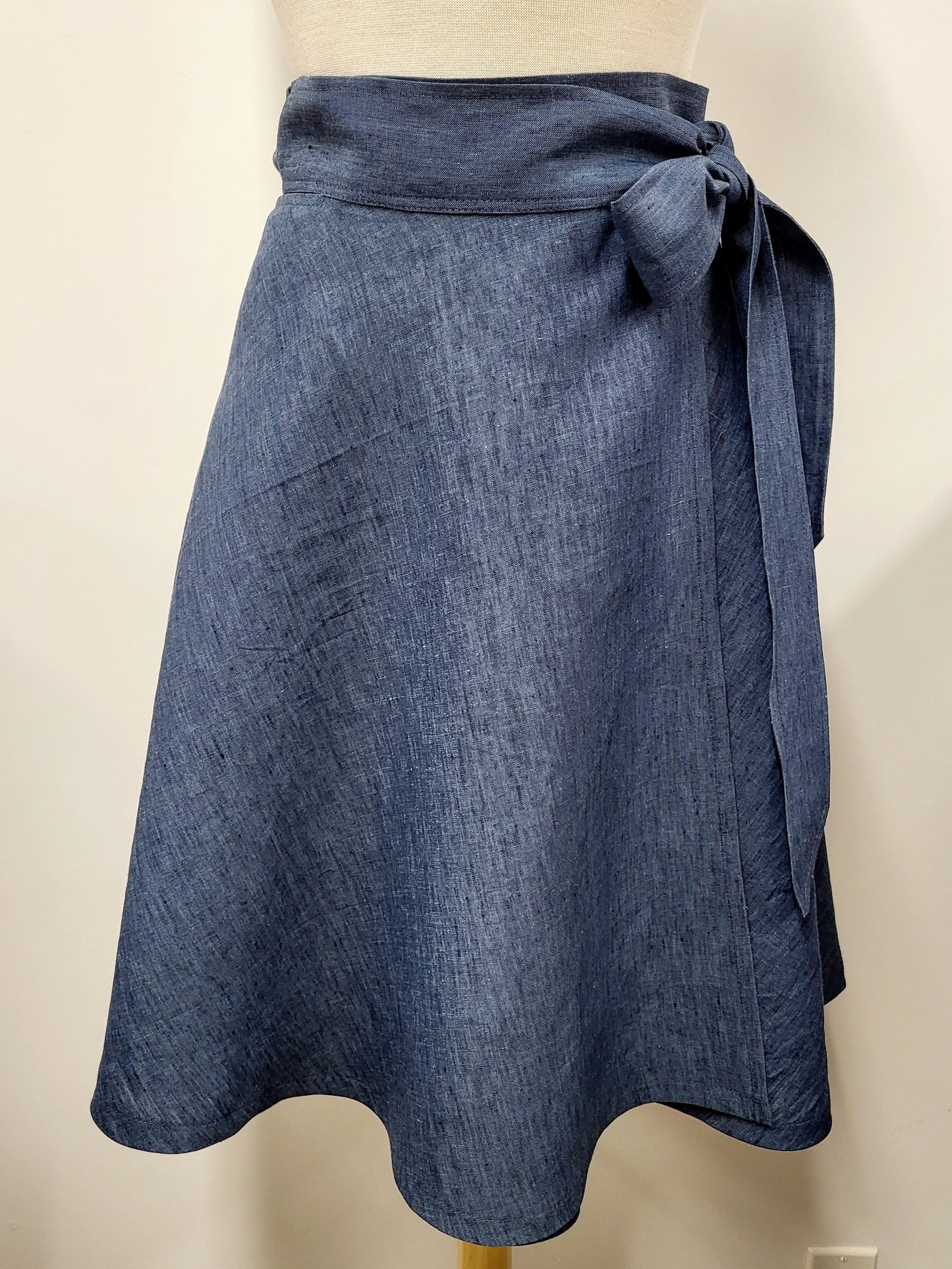 Linen wrap skirt, choice of 3 colors