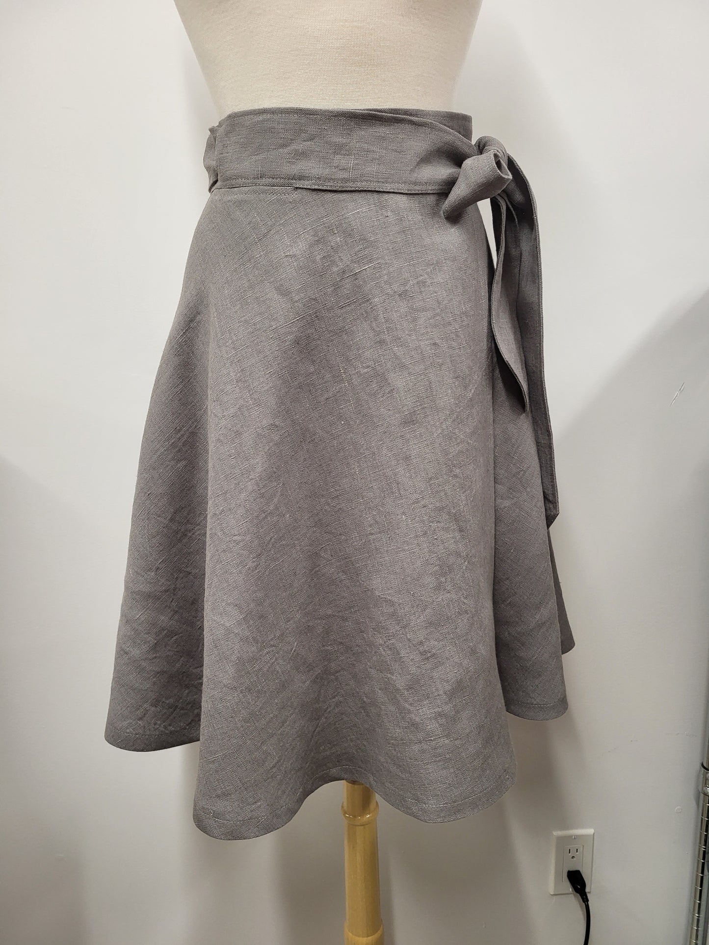 Linen wrap skirt, choice of 3 colors