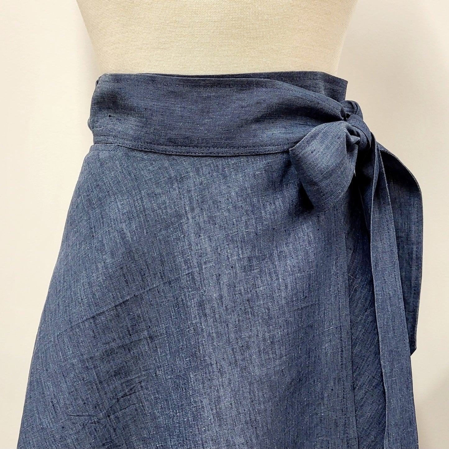 Linen wrap skirt, choice of 3 colors