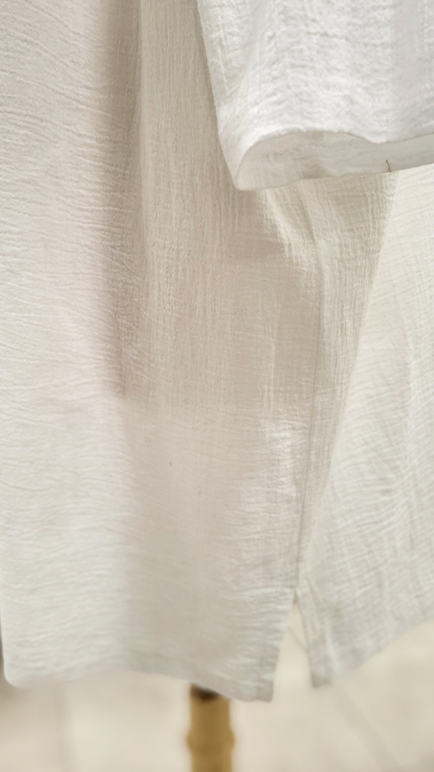 "Nadine" tunic in waffle cotton, one size