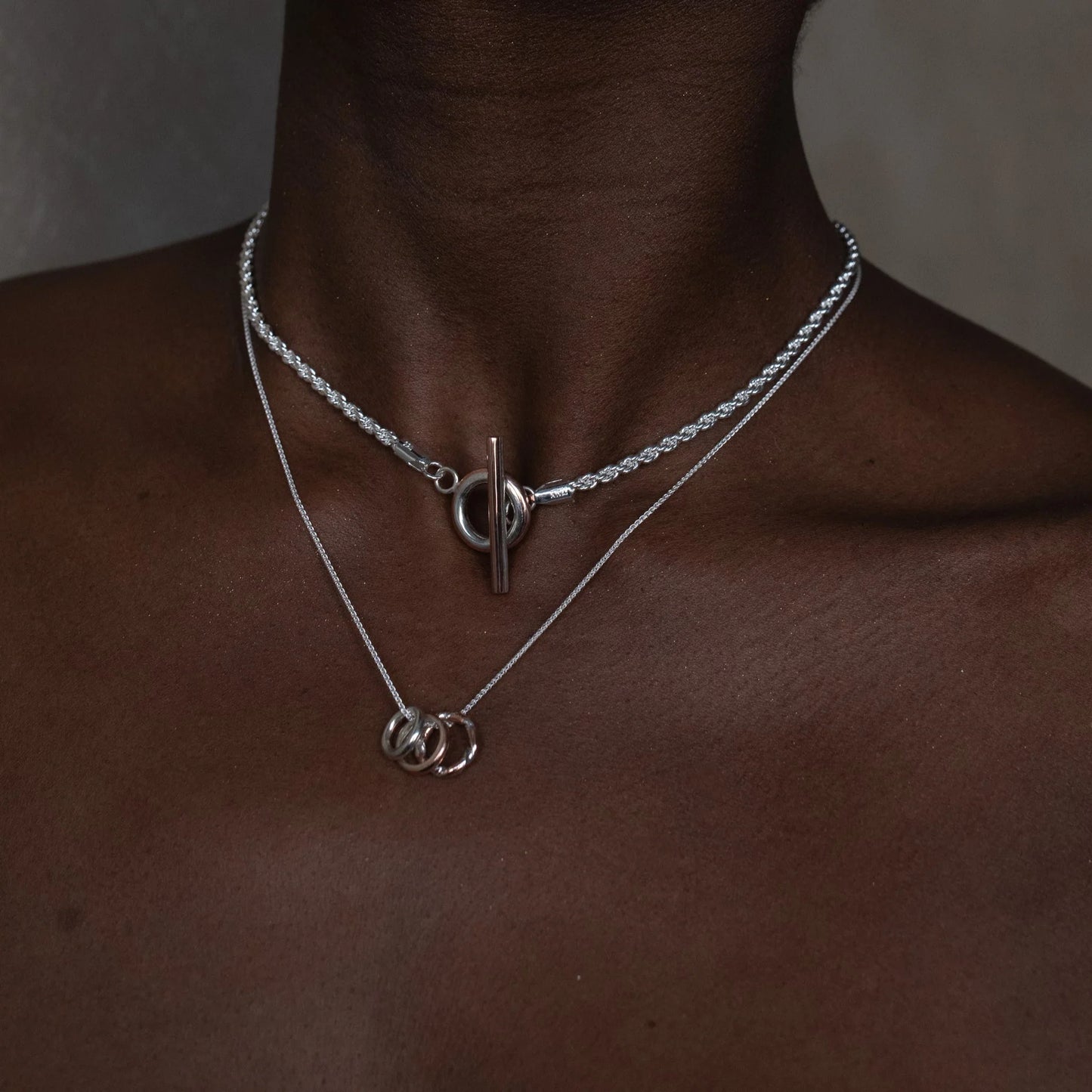 MON - Collier argent et cuivre - Stack14