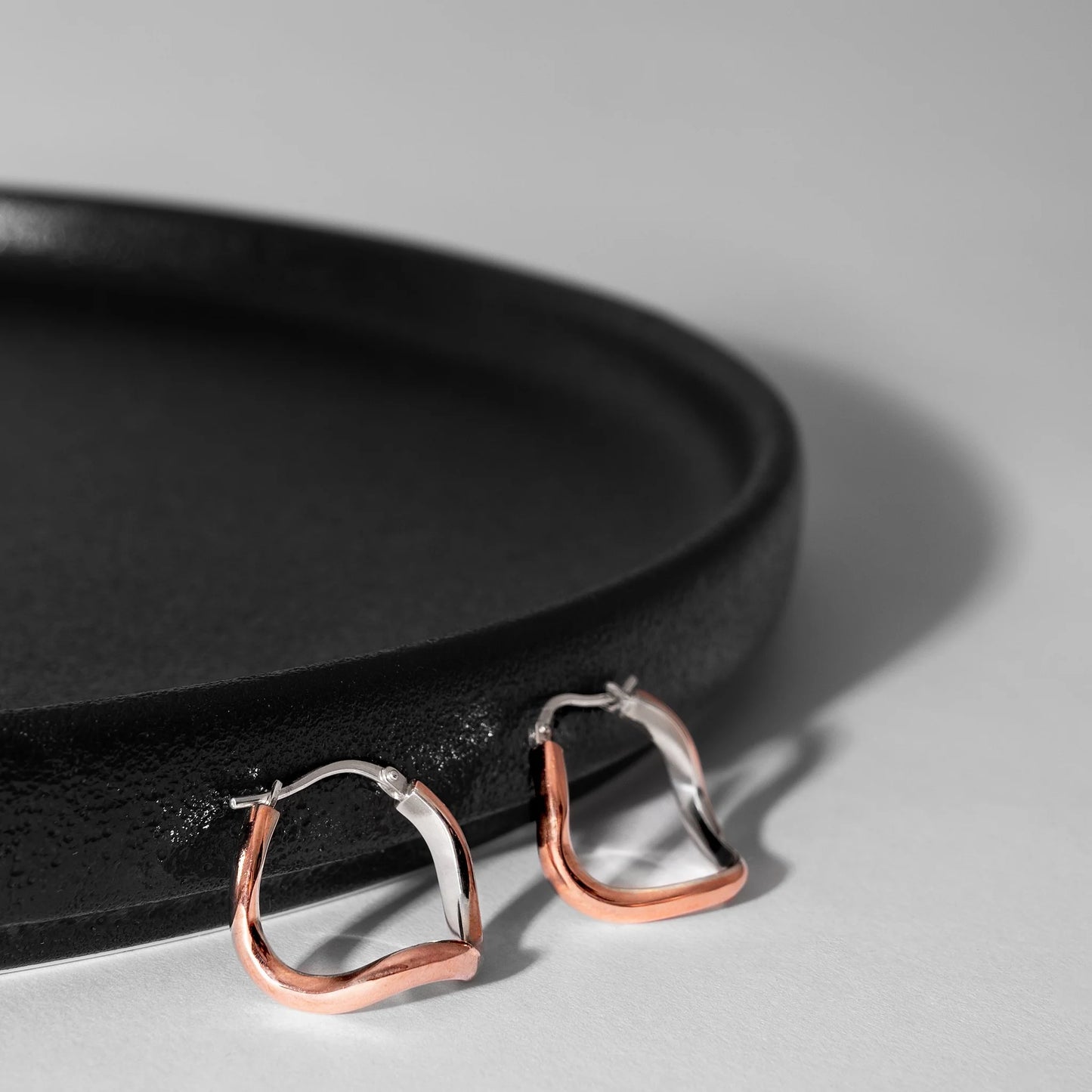 MON - Boucles d'oreilles en argent et cuivre - Curves02