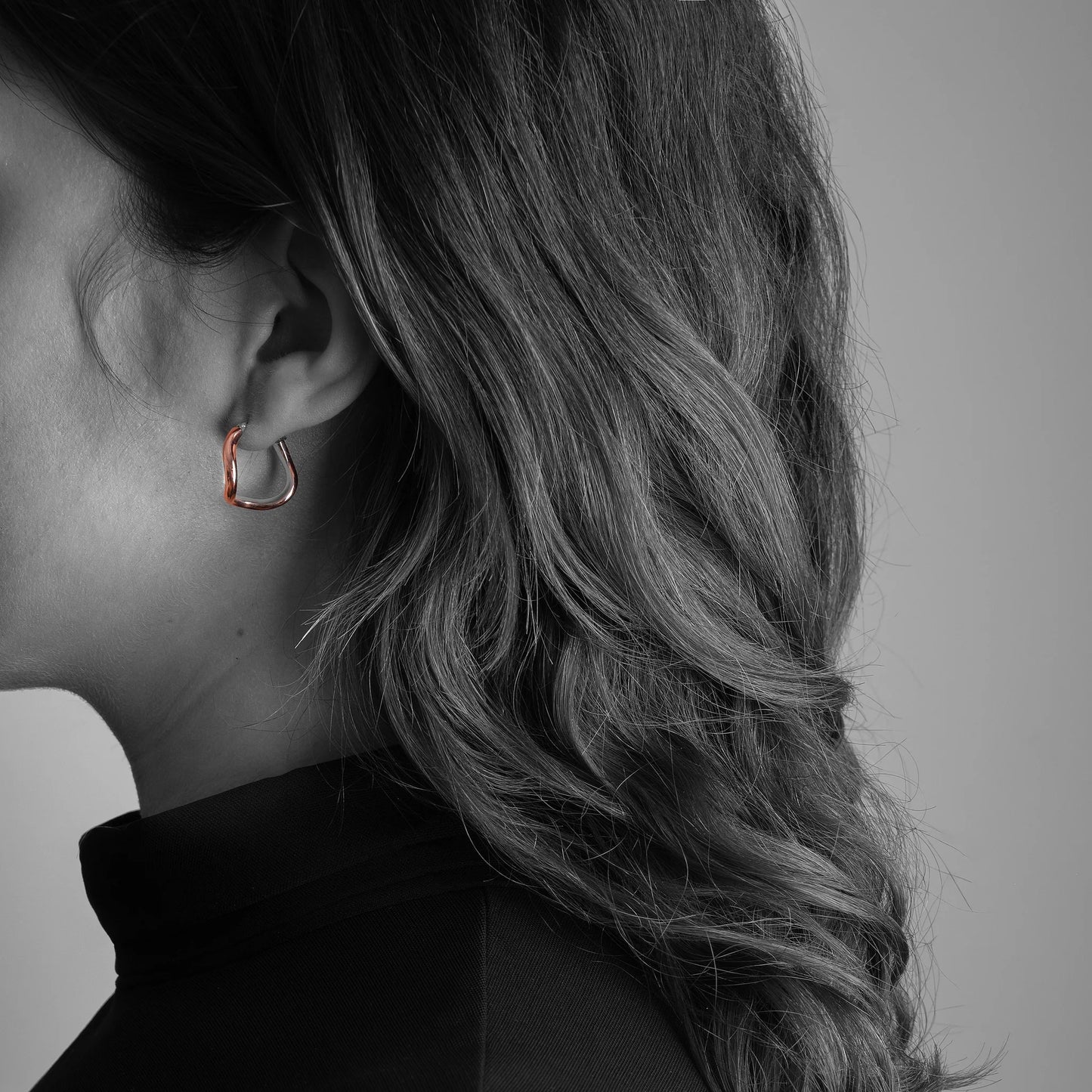 MON - Boucles d'oreilles en argent et cuivre - Curves02