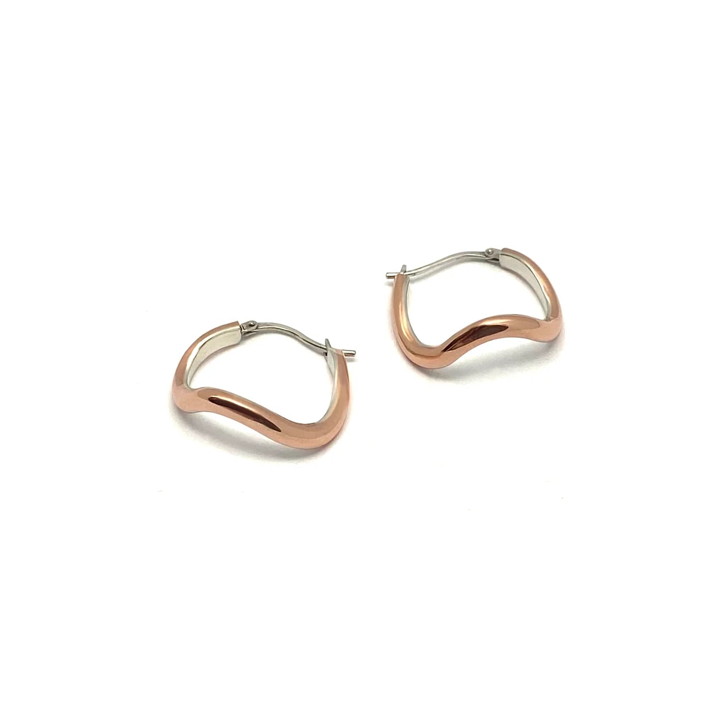 MON - Boucles d'oreilles en argent et cuivre - Curves02