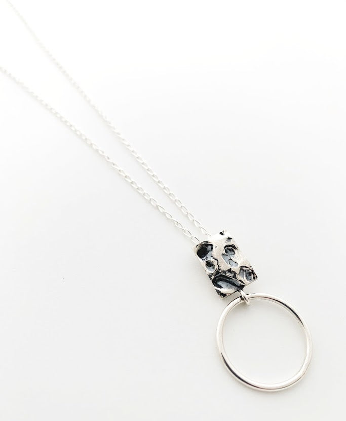 SEY PRI22-04 Silver necklace by jeweler Audrey Seyer