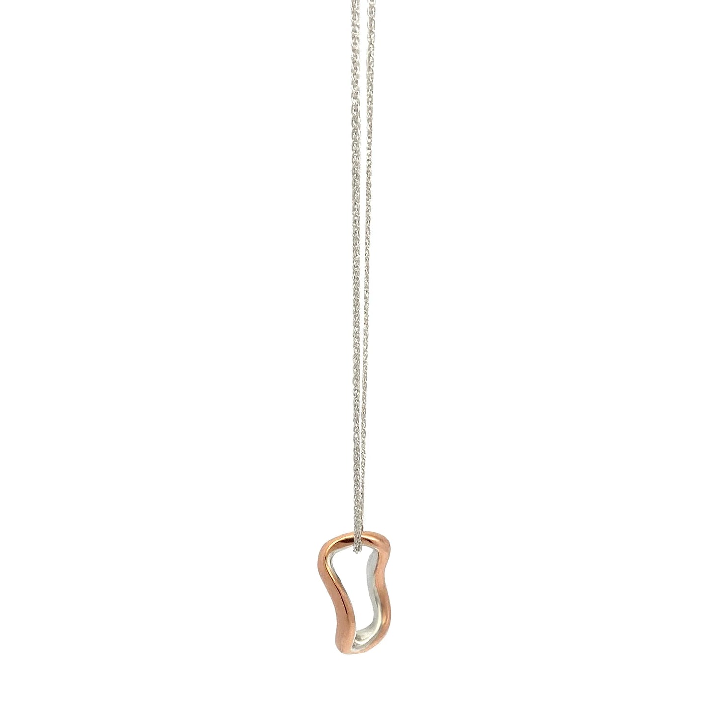MON - Collier argent et cuivre - Curves11