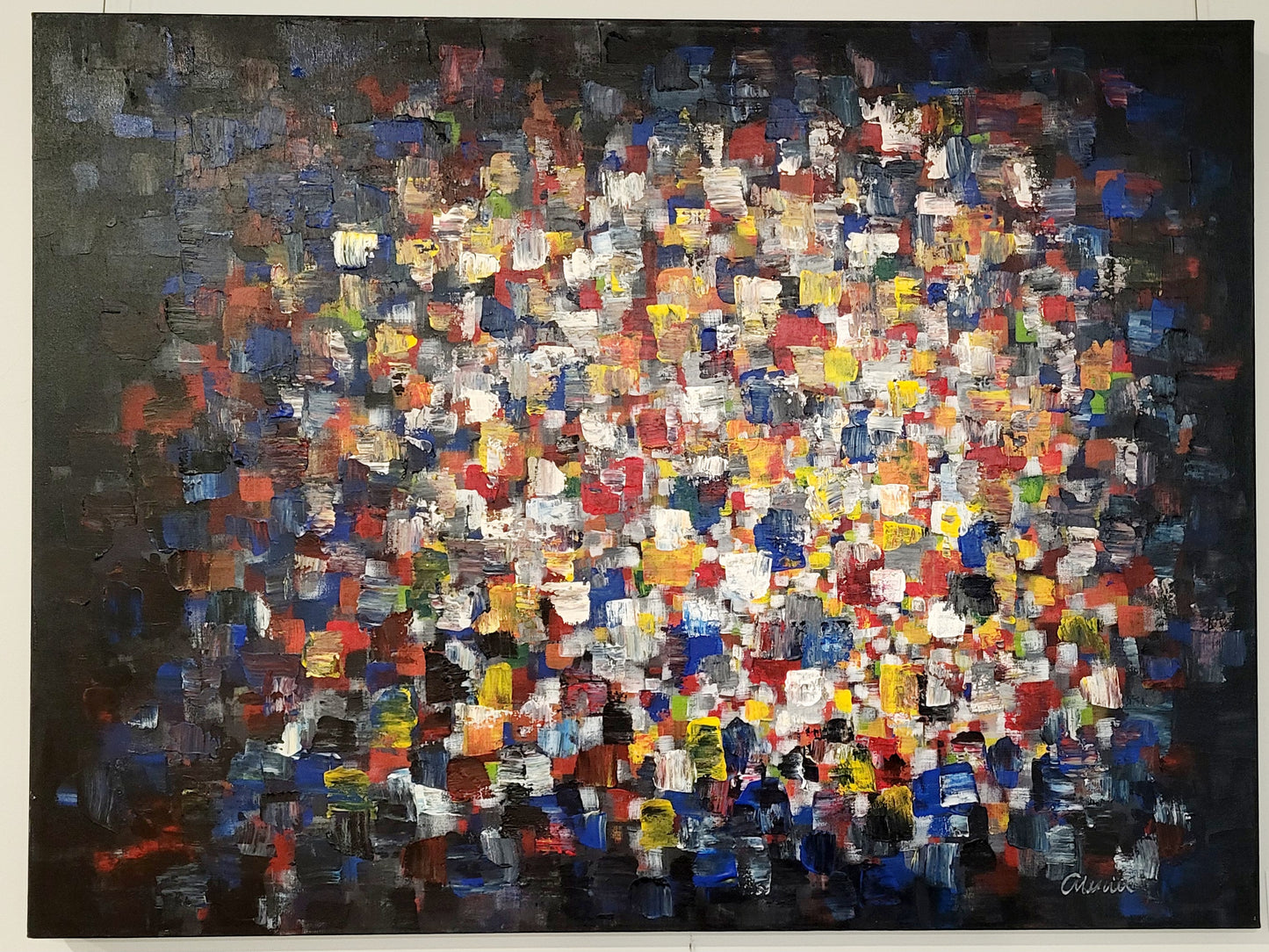 ''Nitescence" tableau 30 x 40 à l'acrylique