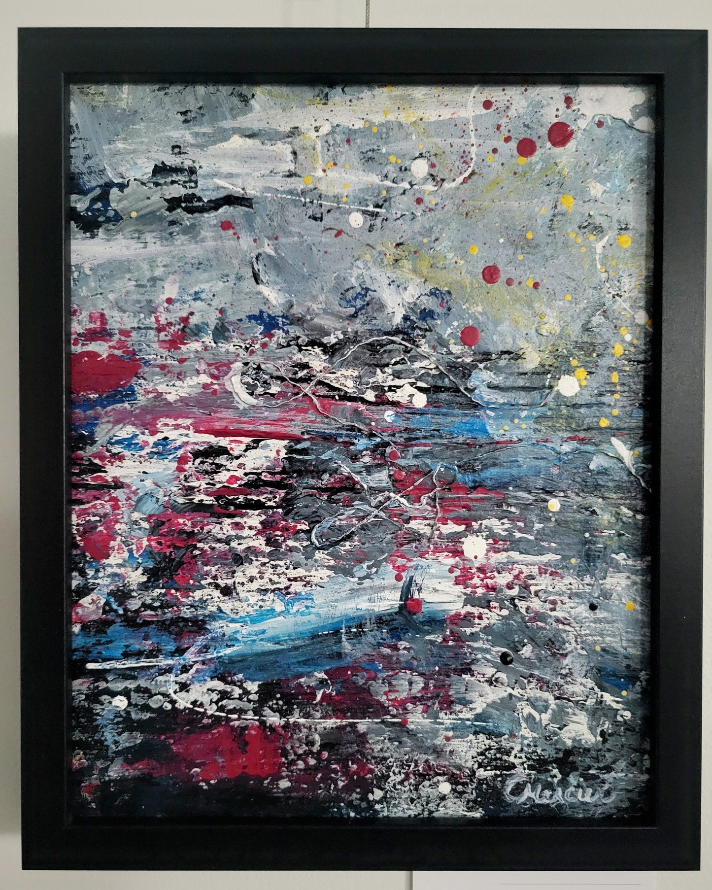 ''Parcelle de confiance" tableau 8 x 10 à l'acrylique, encadré