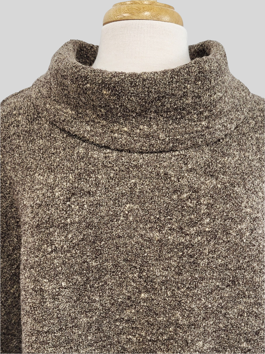 Haut ample à manches longues en tricot de laine
