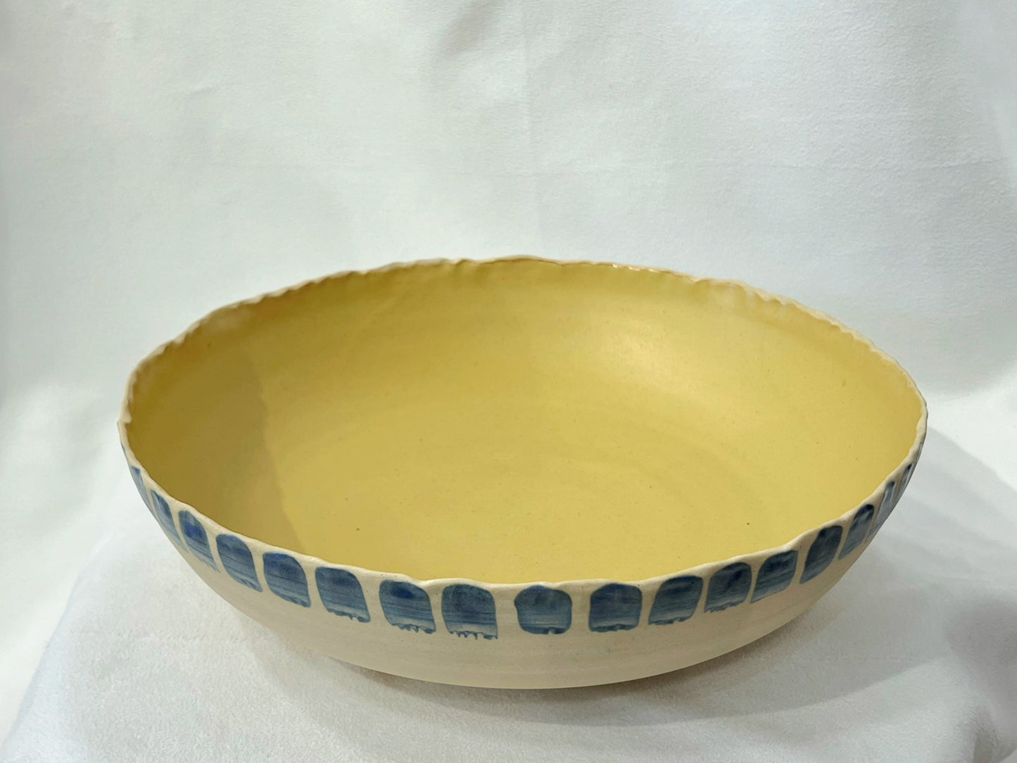 Bol à fruits jaune et bleu - Bia céramique