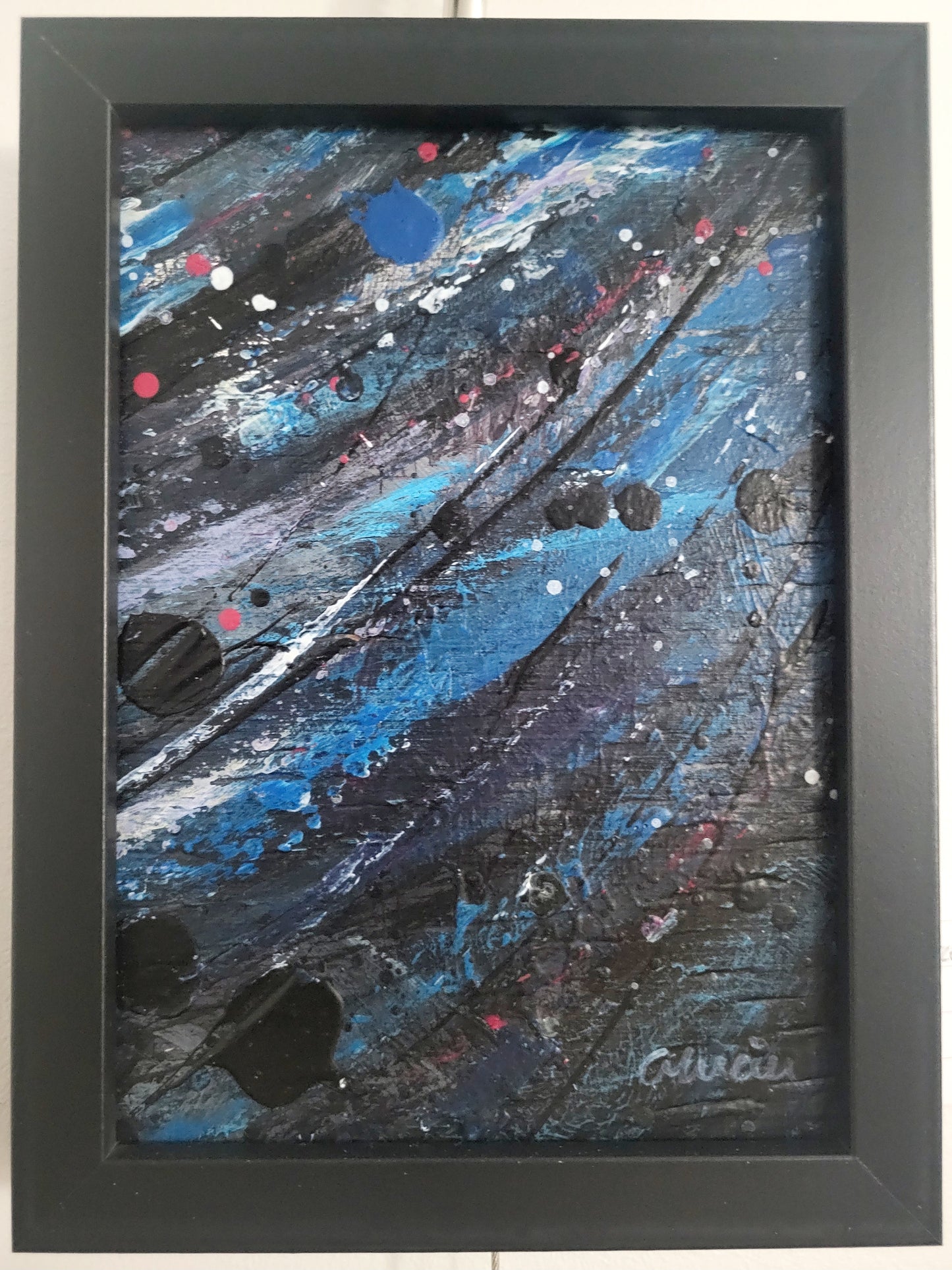 ''Parcelle d'espoir'' Oeuvre 7 x 5 à l'acrylique