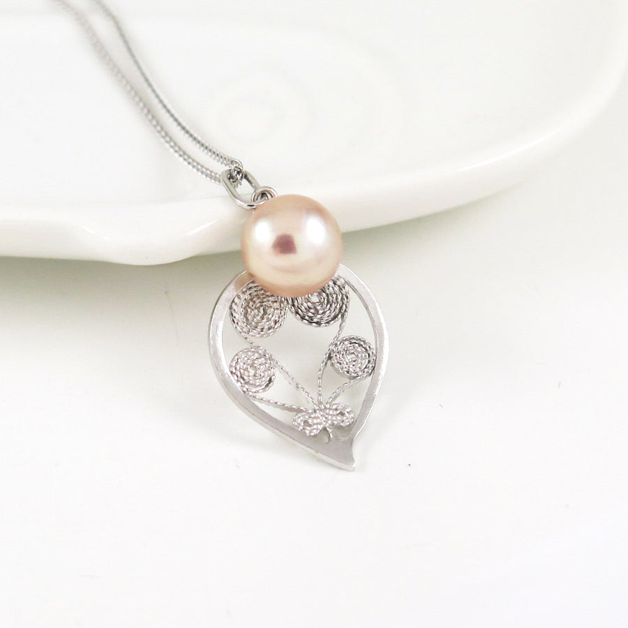 Pendentif Pamela - Rose Perle