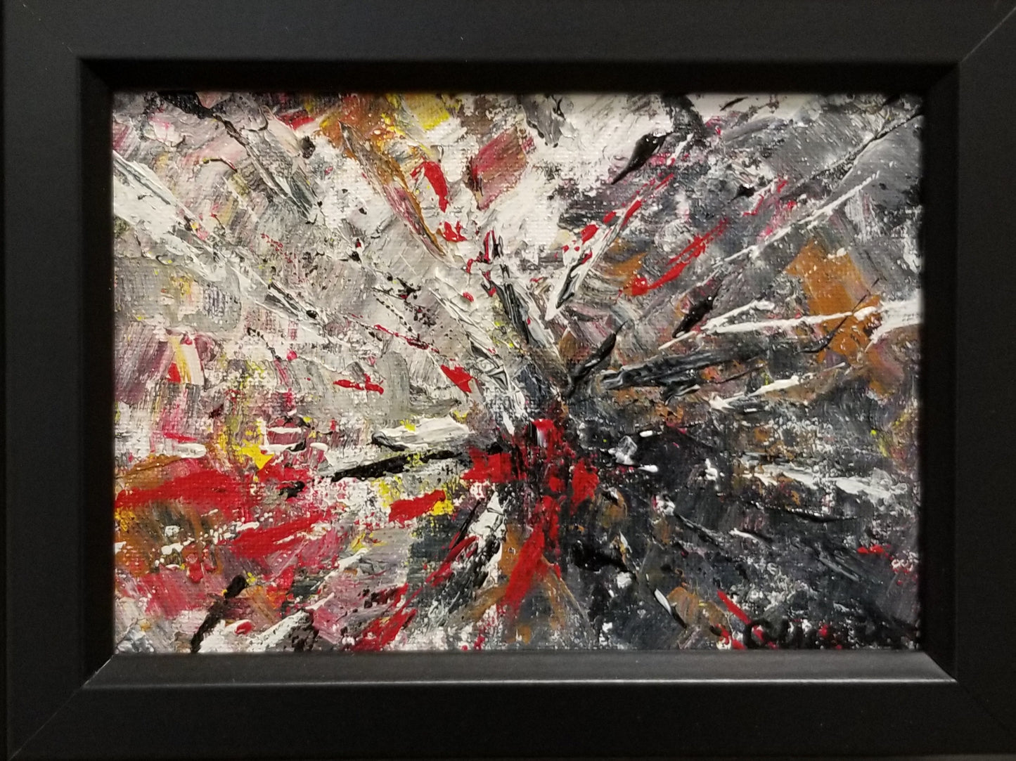 Oeuvre 5 x 7 à l'acrylique - Christine Mercier atelier-boutique