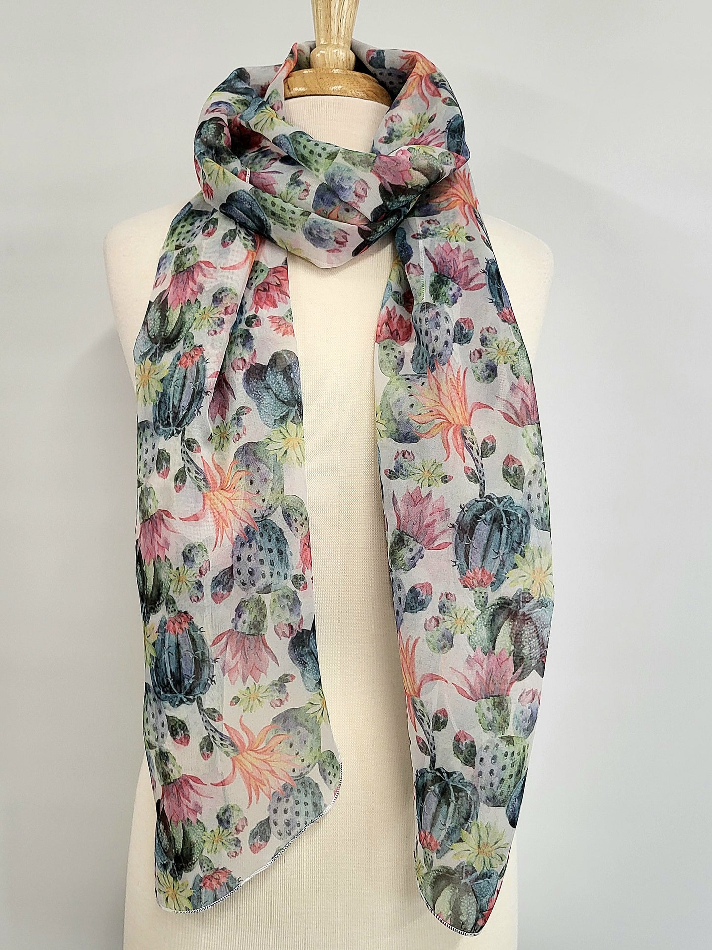 Cactus print scarf