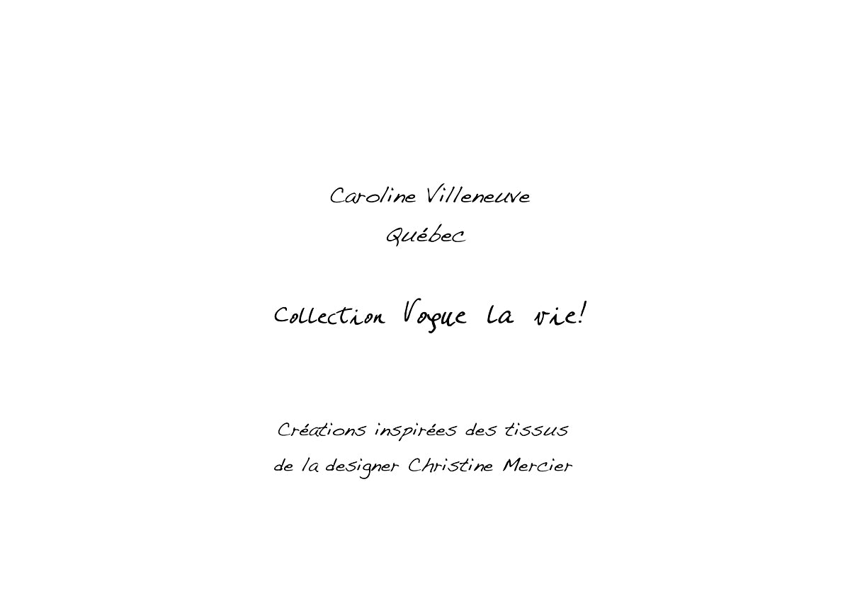 "Vogue la vie!" greeting cards, set of 5