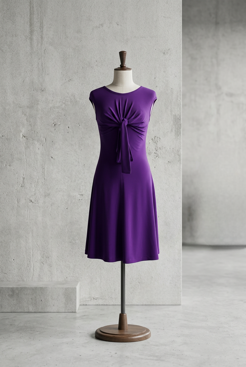 Robe Alice - style couture - violet
