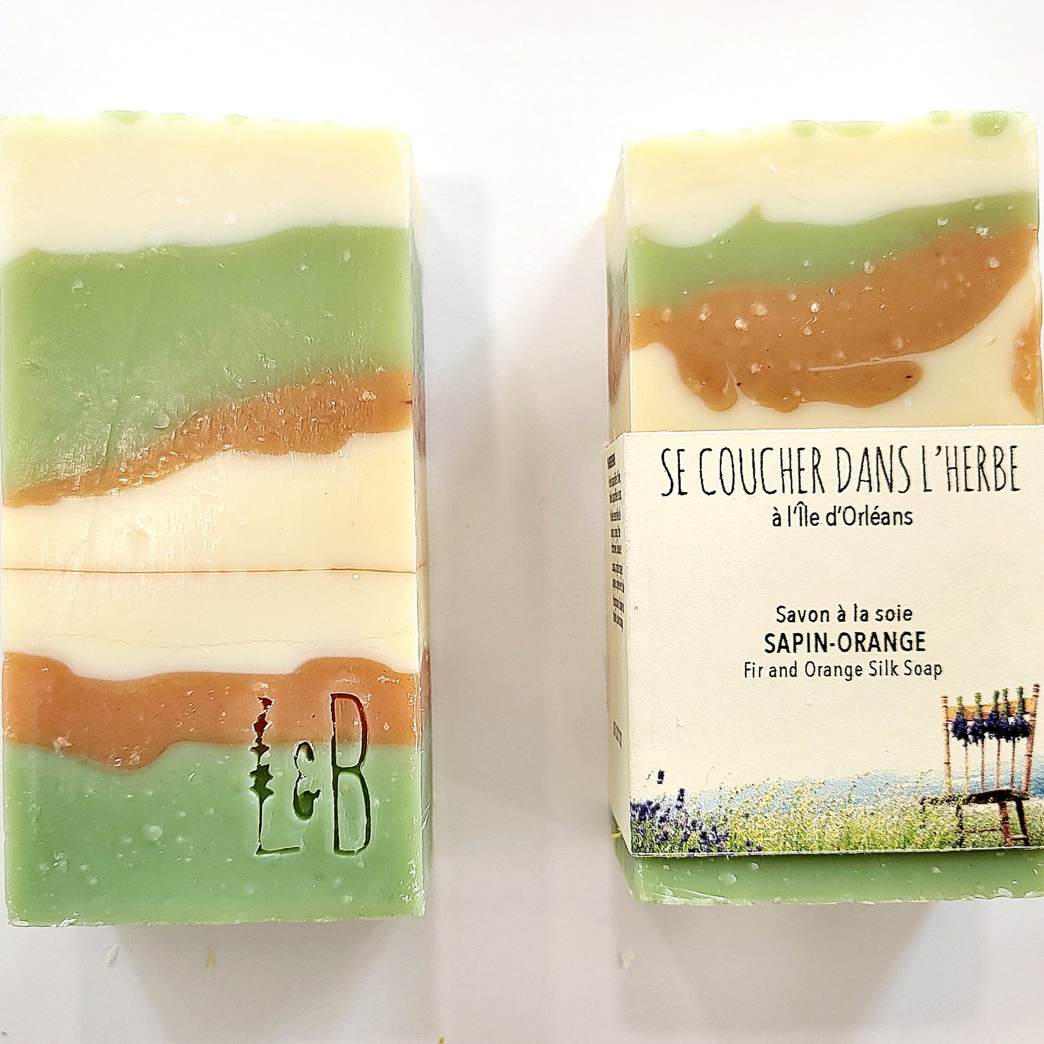 Savon "Se coucher dans l'herbe" sapin - orange