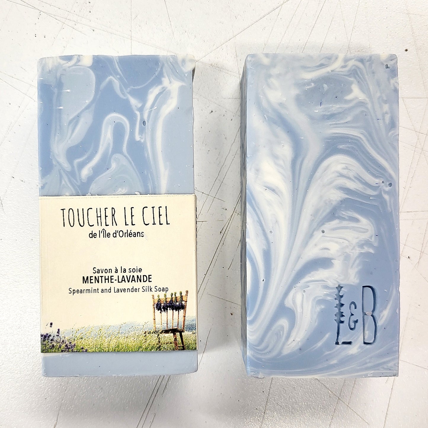 "Touch the Sky" mint and lavender soap