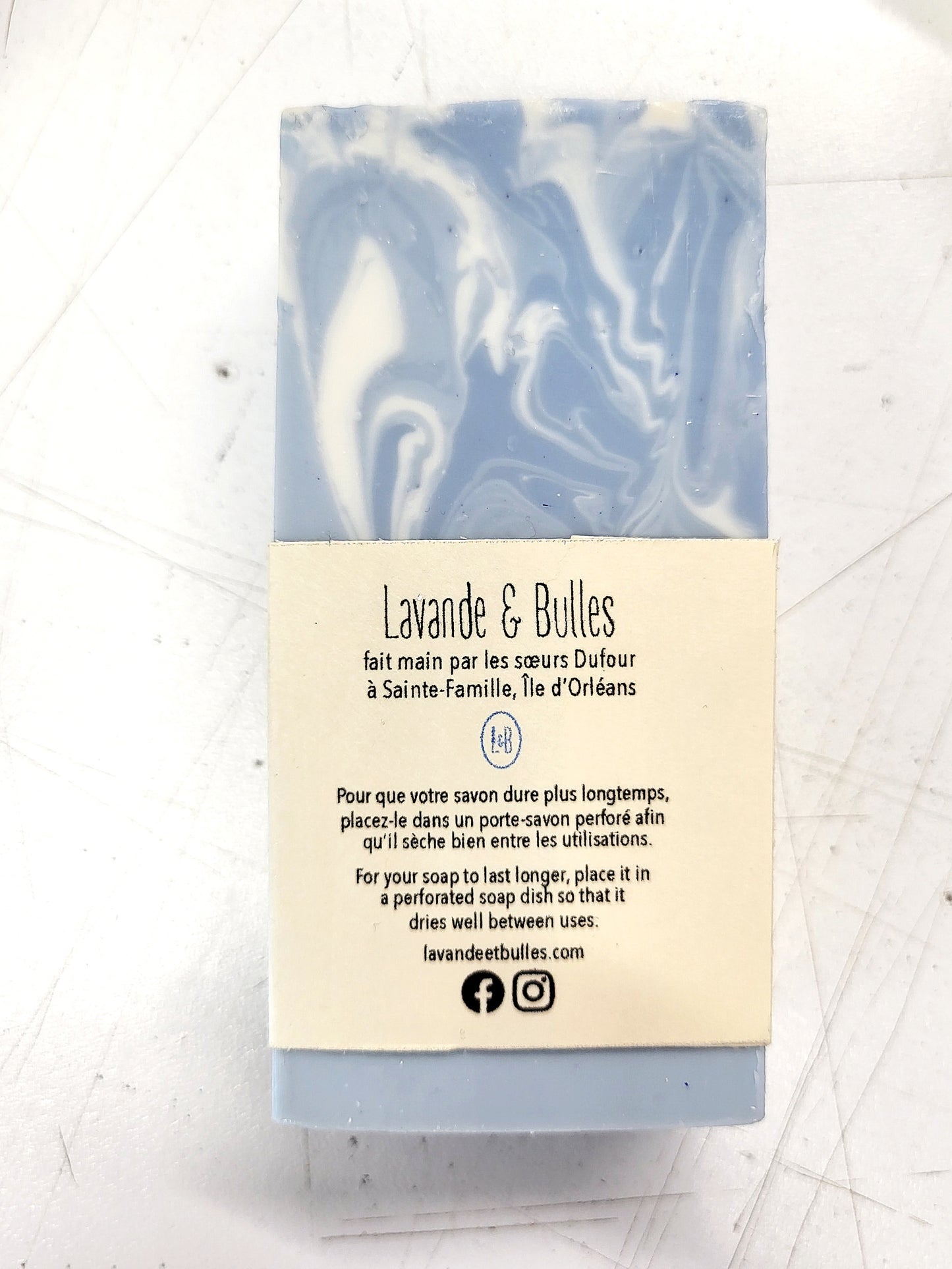 "Touch the Sky" mint and lavender soap