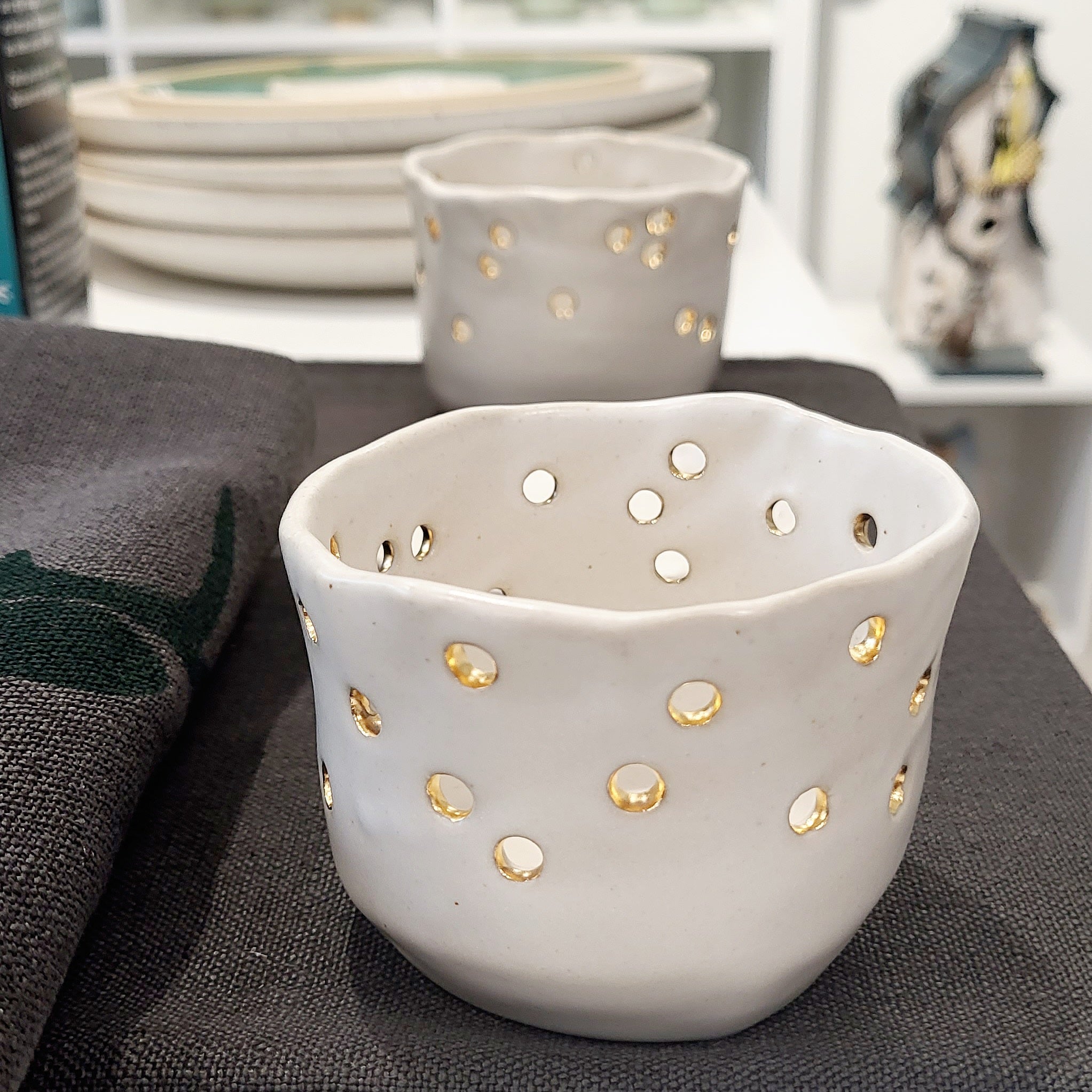 Bougeoir "Luciole" - Bia céramique - Christine Mercier atelier-boutique