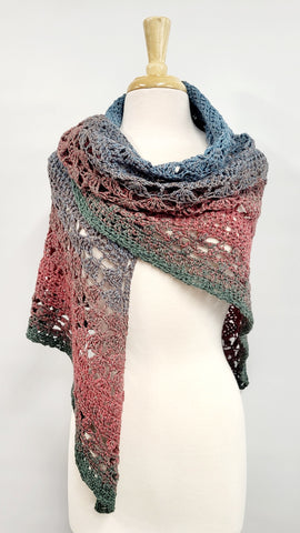 MPA - Châle triangle tricoté au crochet
