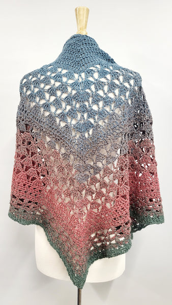 MPA - Châle triangle tricoté au crochet