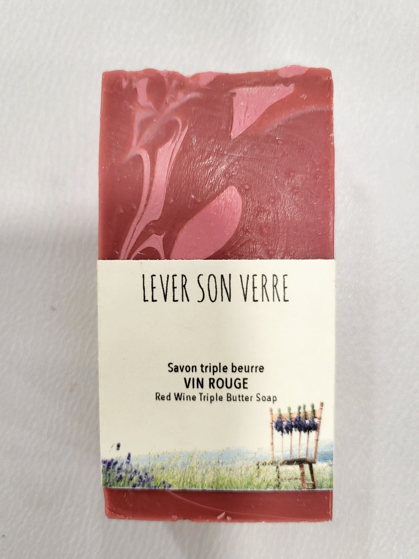 Savon "Lever son verre" vin rouge