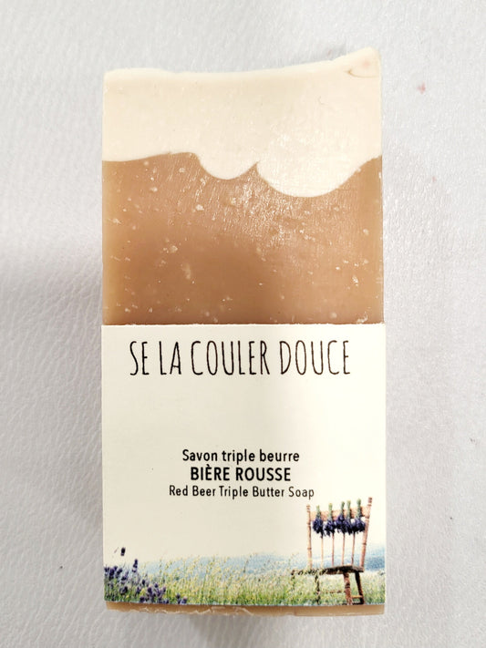 "Take it easy" red beer soap
