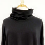 Robe/tunique Nadine à col souple, NOIR