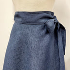 Linen wrap skirt, choice of 3 colors