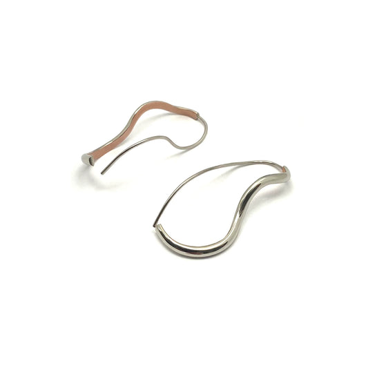 MON - Boucles d’oreilles argent et cuivre - Curves03