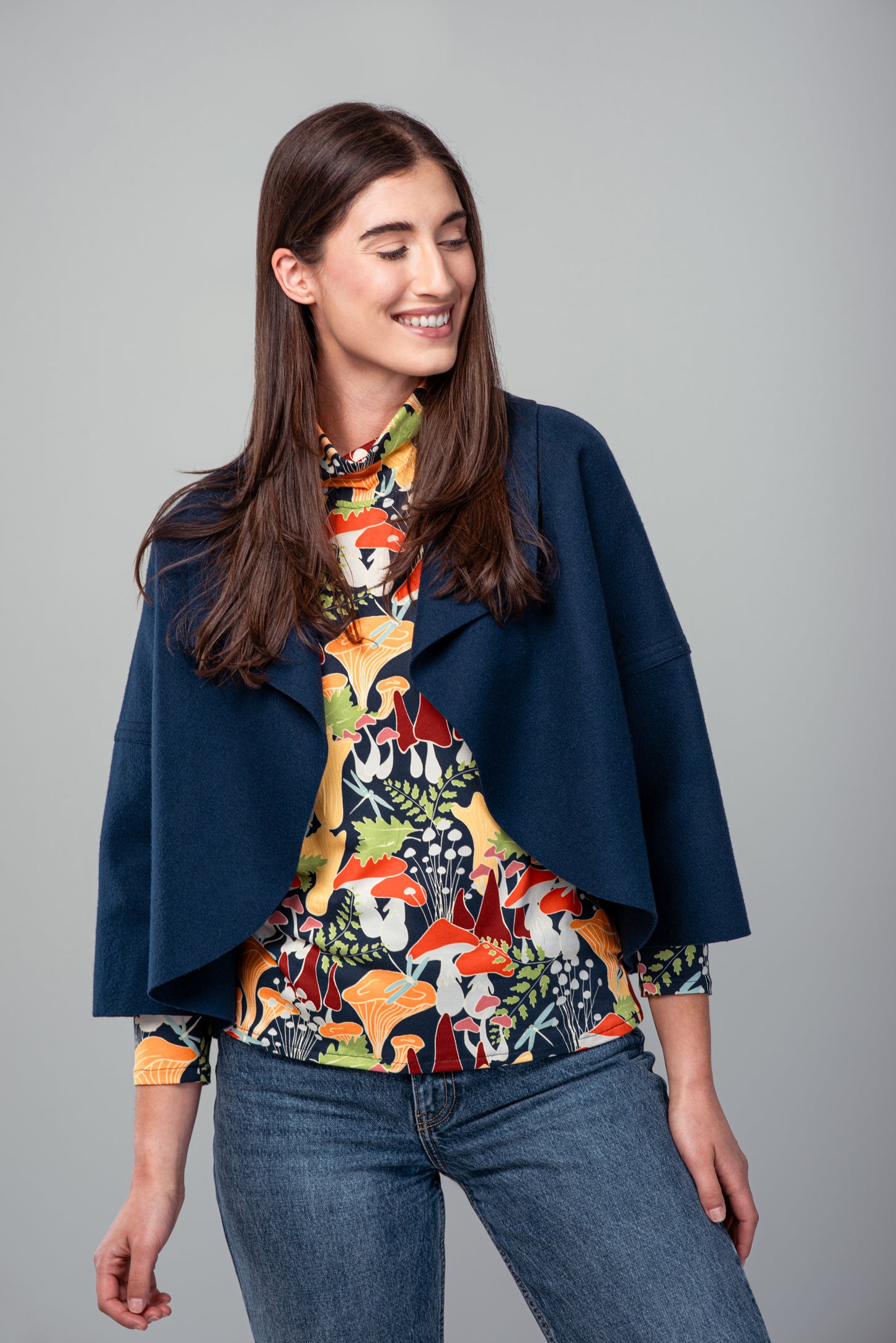 Veste Lola courte, boléro ample en laine
