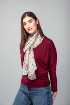 Haut Brigitte manches longues en jersey de bambou.