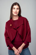 Veste Lola courte, boléro ample en laine