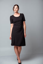 Robe Michelle longueur midi, manche à pli rond