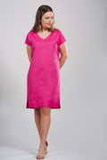 Andrée straight linen dress