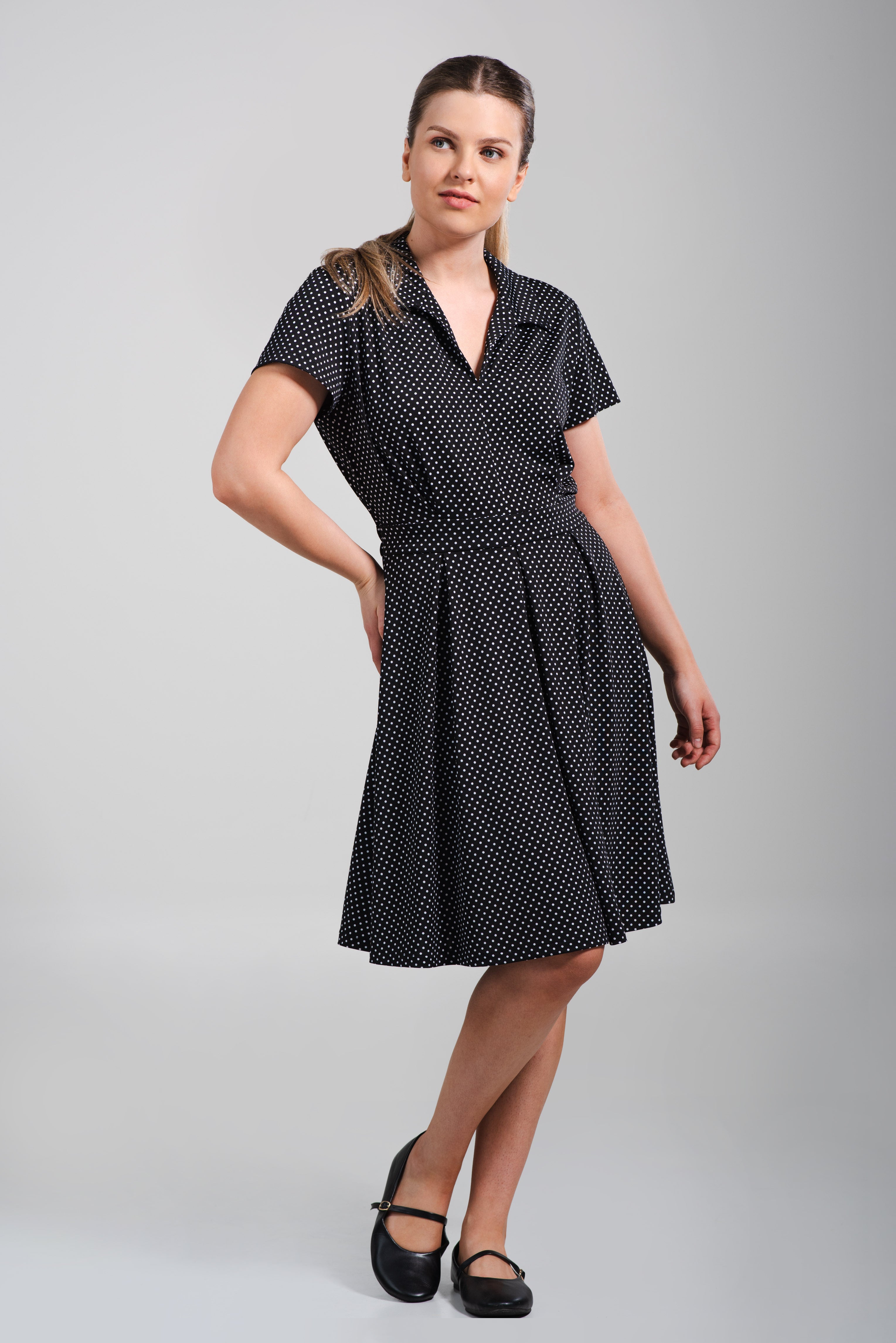 Madeleine dress in stretch fabric