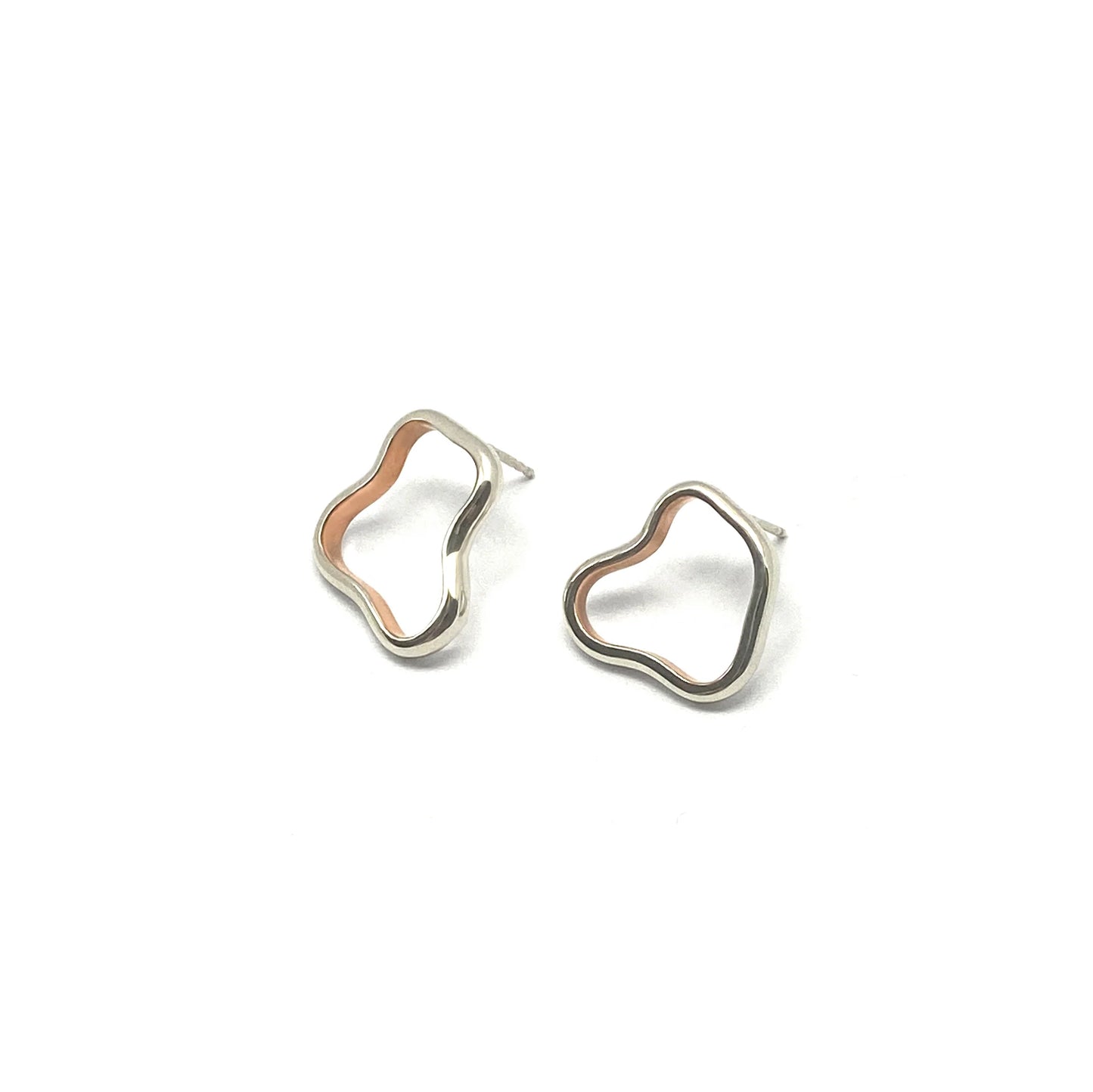 MON - Boucles d’oreilles argent et cuivre - Curves05