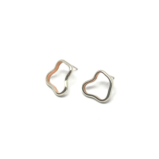 MON - Boucles d’oreilles argent et cuivre - Curves05
