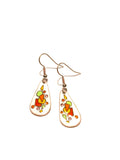 Boucles d’oreilles (goutte) en émail sur cuivre - Collection Fiesta 2