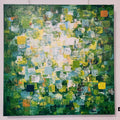 Canopée printanière - tableau 24 x 24 à l'acrylique