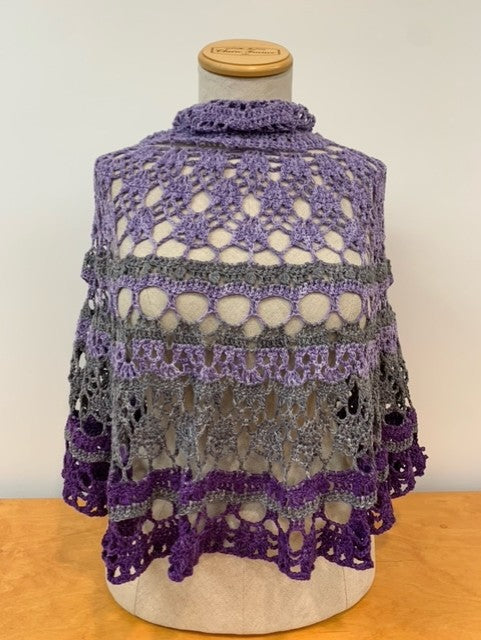 MPA - Châle Alectrona mauve en coton