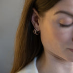 MON - Boucles d'oreilles argent et cuivre Stack02