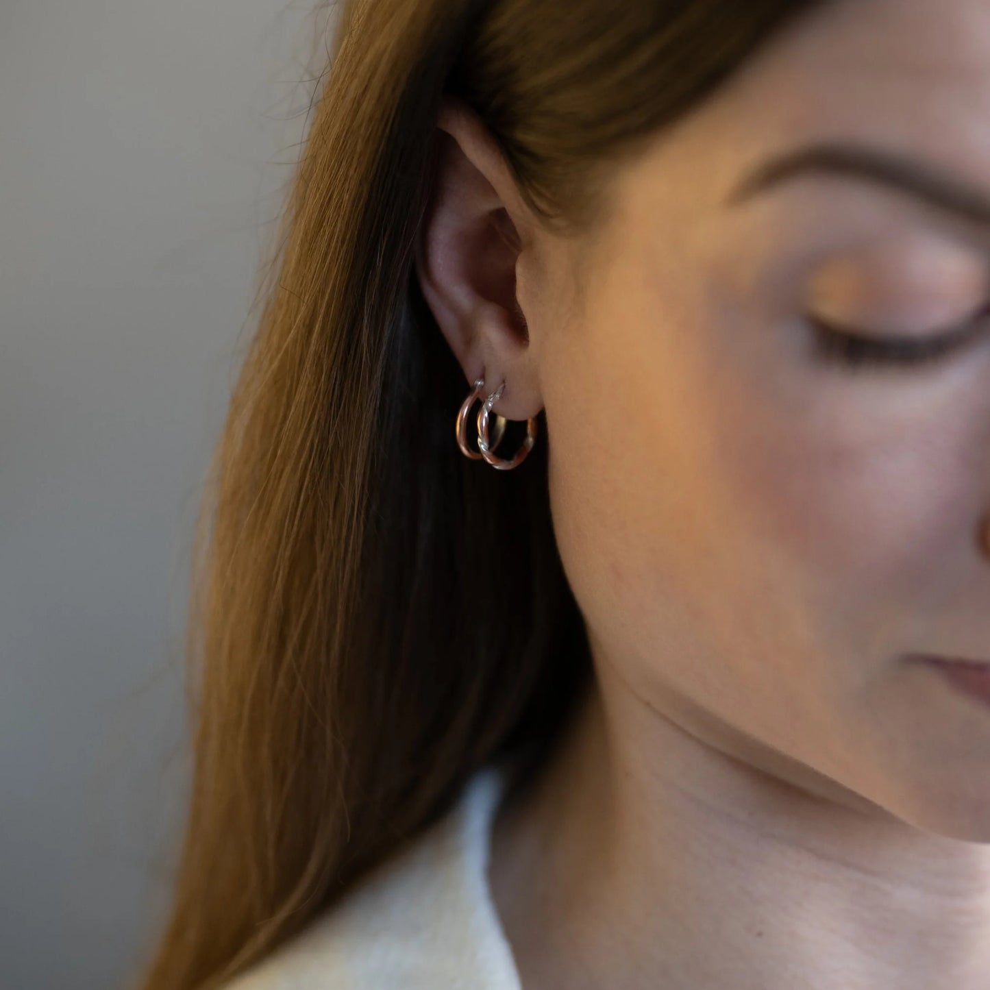 MON - Boucles d'oreilles argent et cuivre Stack02
