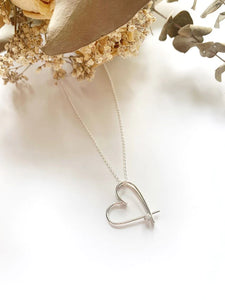 SEY - Collier à pendentif "coeur" en argent avec CZ CO14