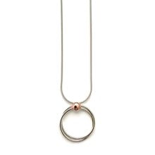 MON - Collier argent et cuivre Dots13