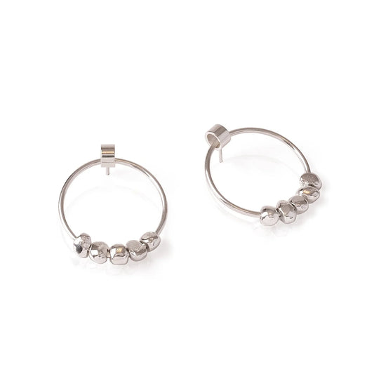 MON - Boucles d'oreilles argent et cuivre MELT01-Ar