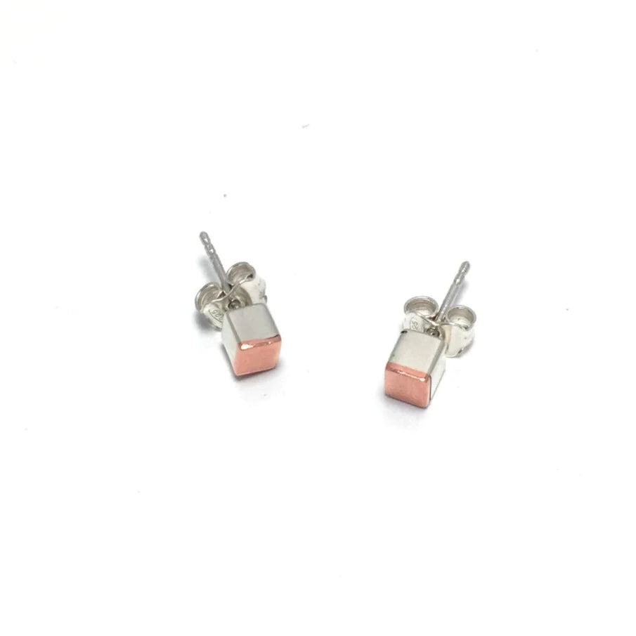 MON - Boucles d'oreilles argent et cuivre Vol01